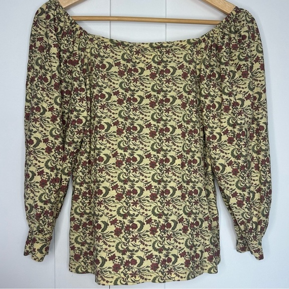 NATION LTD dallyce romance tee in vintage fleur Medium yellow floral cottagecore - Picture 9 of 14